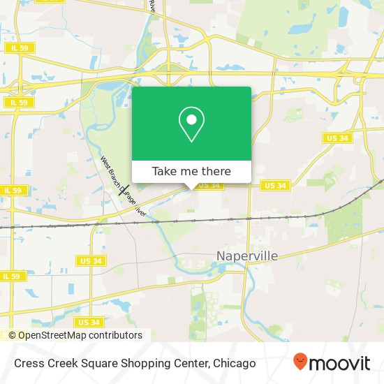 Mapa de Cress Creek Square Shopping Center