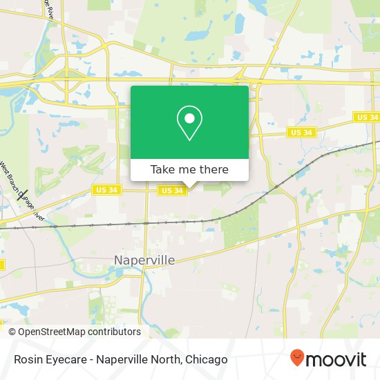 Rosin Eyecare - Naperville North map