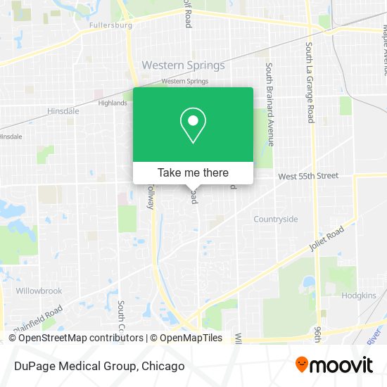 Mapa de DuPage Medical Group
