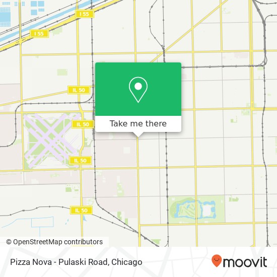 Pizza Nova - Pulaski Road map