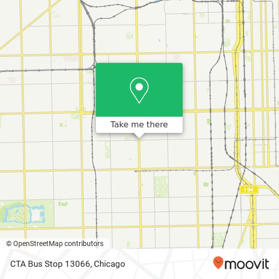 CTA Bus Stop 13066 map