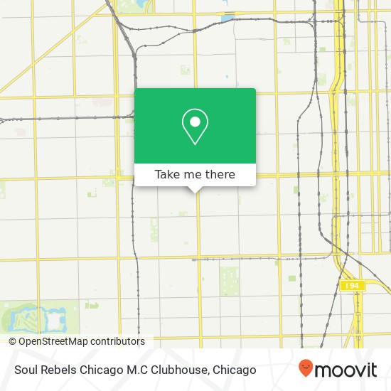 Soul Rebels Chicago M.C Clubhouse map