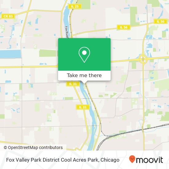 Mapa de Fox Valley Park District Cool Acres Park