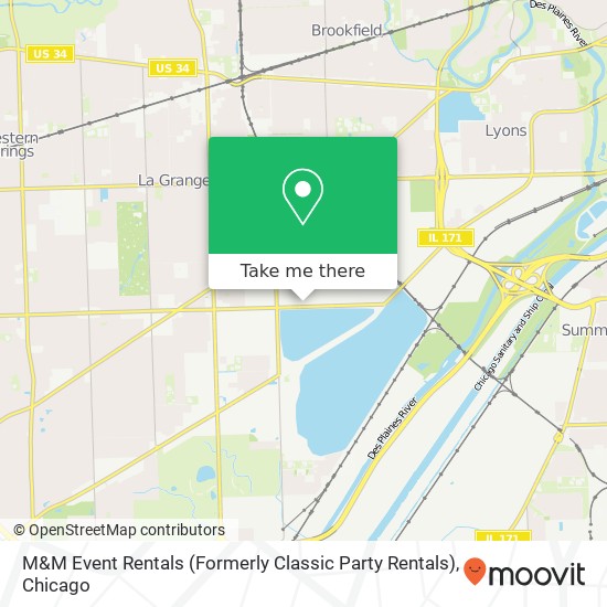 Mapa de M&M Event Rentals (Formerly Classic Party Rentals)