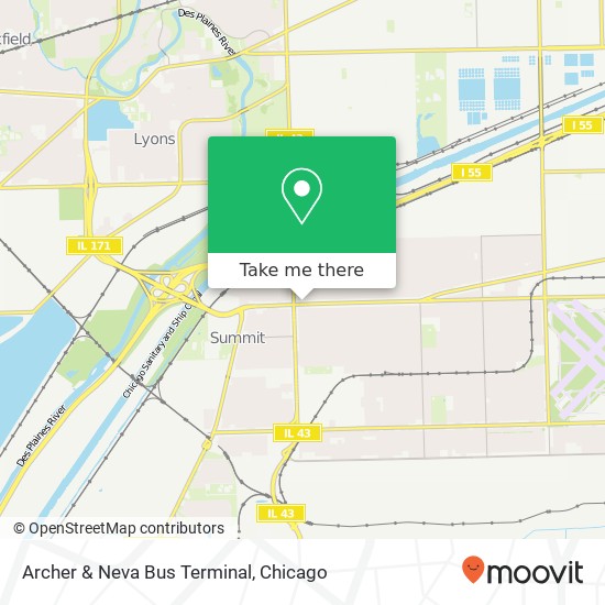 Archer & Neva Bus Terminal map