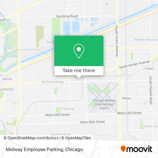 Mapa de Midway Employee Parking