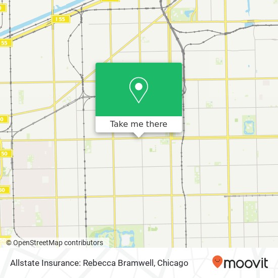 Allstate Insurance: Rebecca Bramwell map