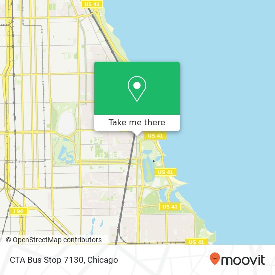 Mapa de CTA Bus Stop 7130