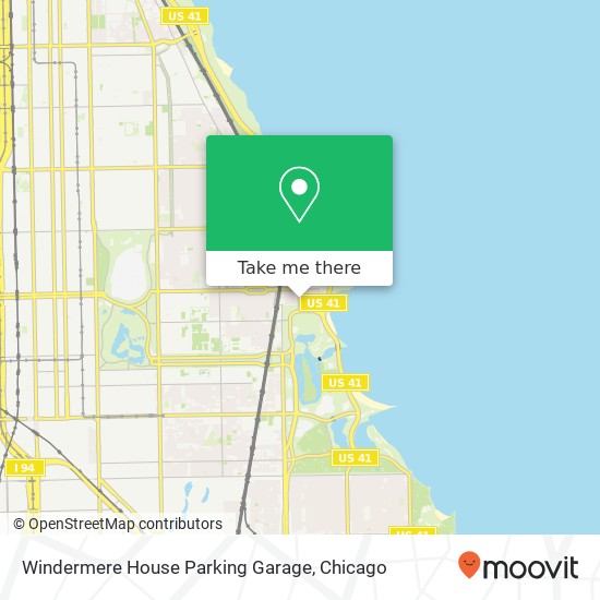 Mapa de Windermere House Parking Garage