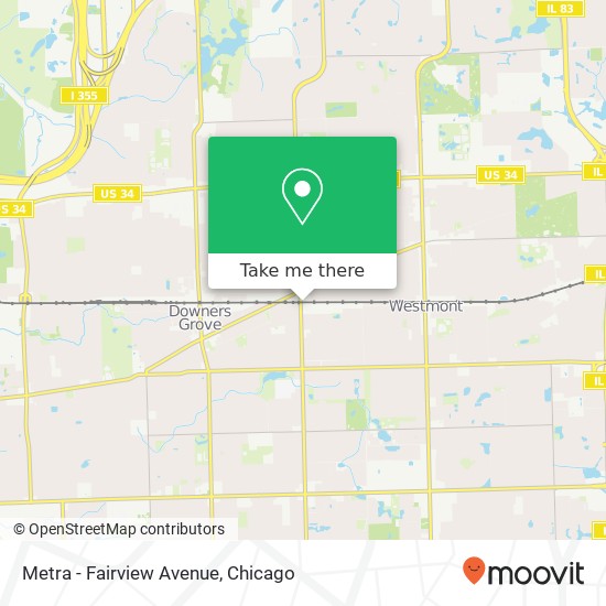Metra - Fairview Avenue map