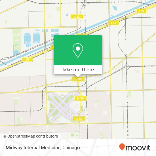 Mapa de Midway Internal Medicine