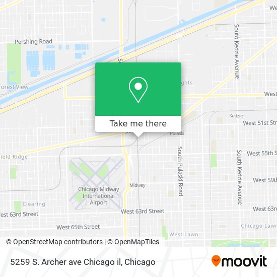 5259 S. Archer ave Chicago il map