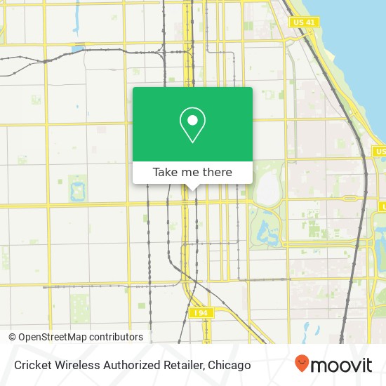 Mapa de Cricket Wireless Authorized Retailer