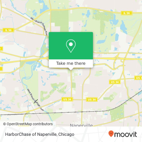 Mapa de HarborChase of Naperville