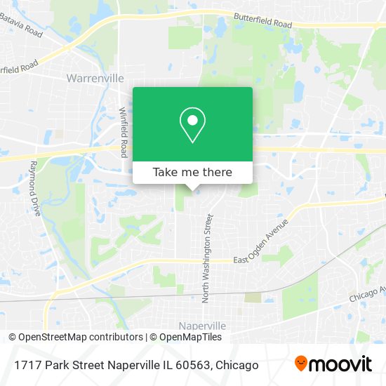 Mapa de 1717 Park Street Naperville IL 60563