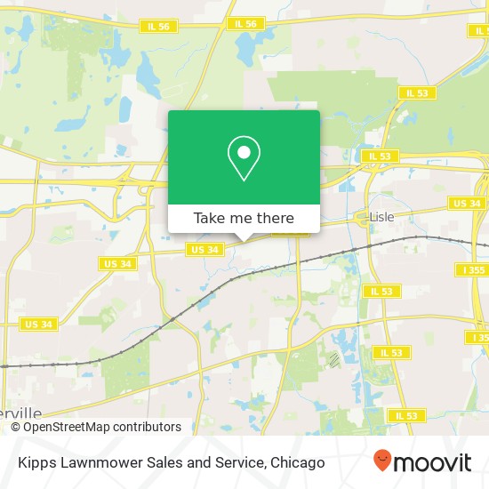 Kipps Lawnmower Sales and Service map