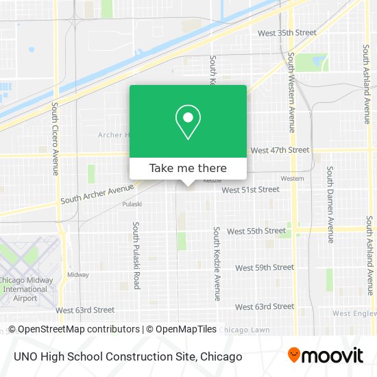UNO High School Construction Site map