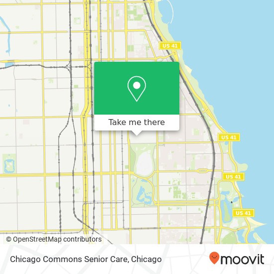 Mapa de Chicago Commons Senior Care