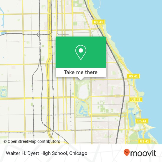 Mapa de Walter H. Dyett High School