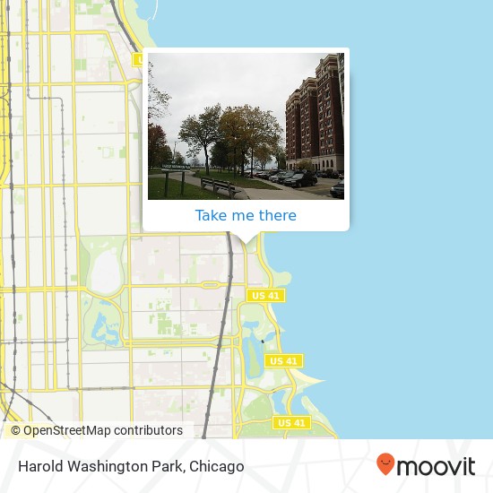 Mapa de Harold Washington Park