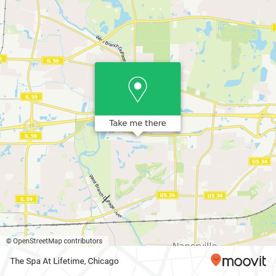 Mapa de The Spa At Lifetime