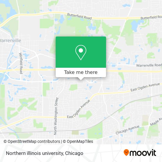 Mapa de Northern illinois university