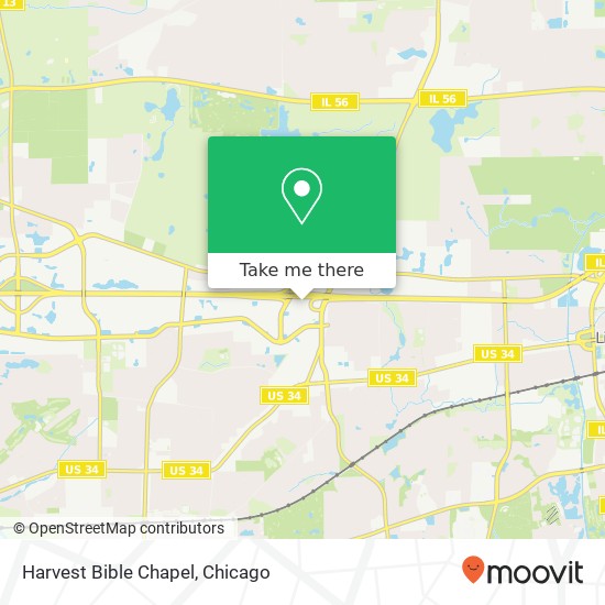 Harvest Bible Chapel map