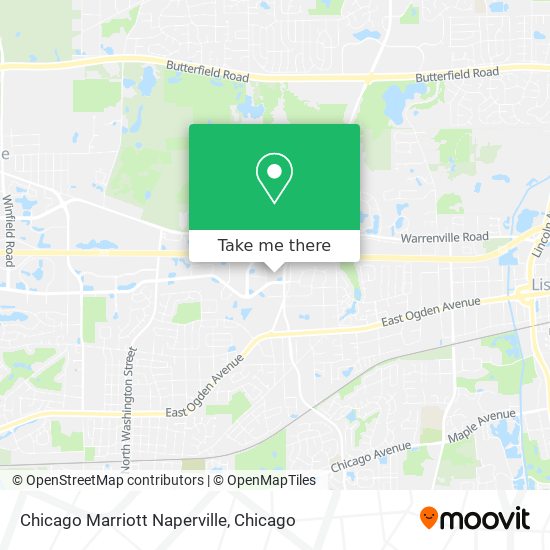 Mapa de Chicago Marriott Naperville