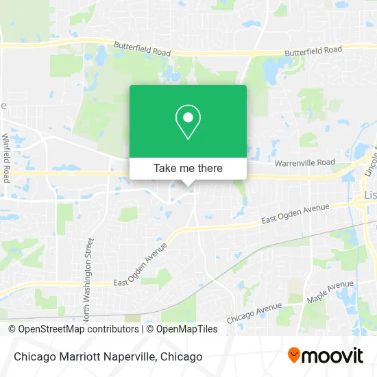Chicago Marriott Naperville map