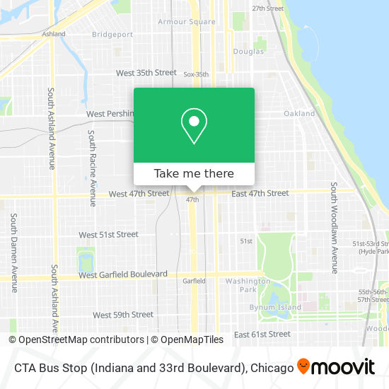 CTA Bus Stop (Indiana and 33rd Boulevard) map