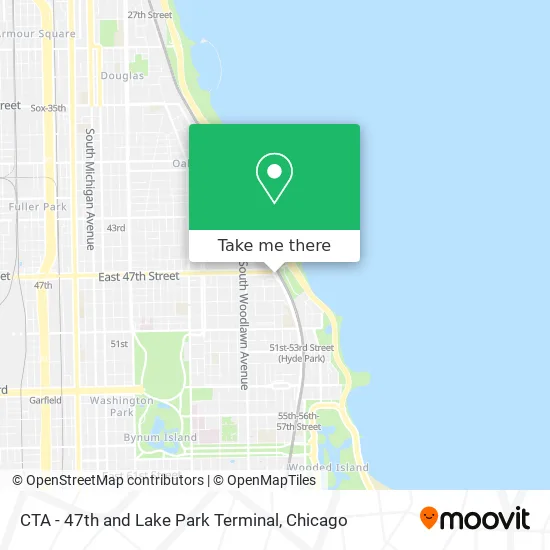 CTA - 47th and Lake Park Terminal map
