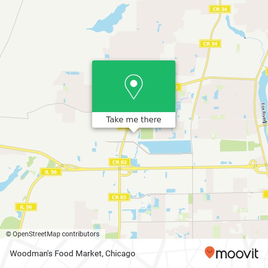 Mapa de Woodman's Food Market