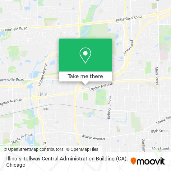 Illinois Tollway Central Administration Building (CA) map