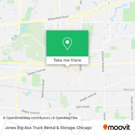 Jones Big-Ass Truck Rental & Storage map