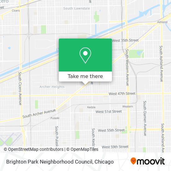 Mapa de Brighton Park Neighborhood Council