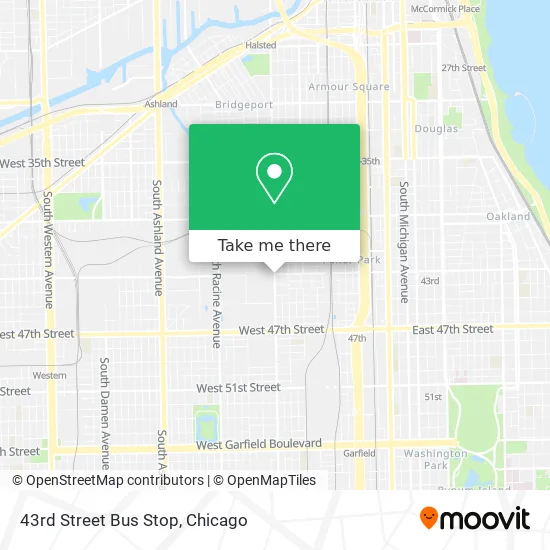 Mapa de 43rd Street Bus Stop