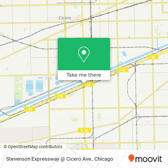 Mapa de Stevenson Expressway @ Cicero Ave.
