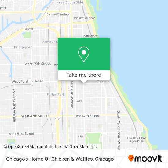 Chicago's Home Of Chicken & Waffles map