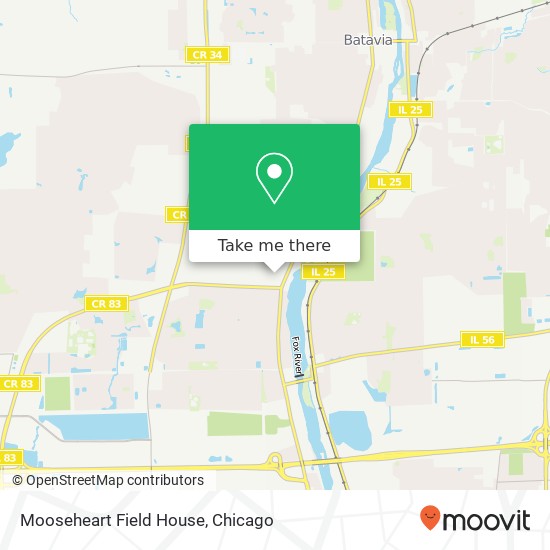 Mooseheart Field House map