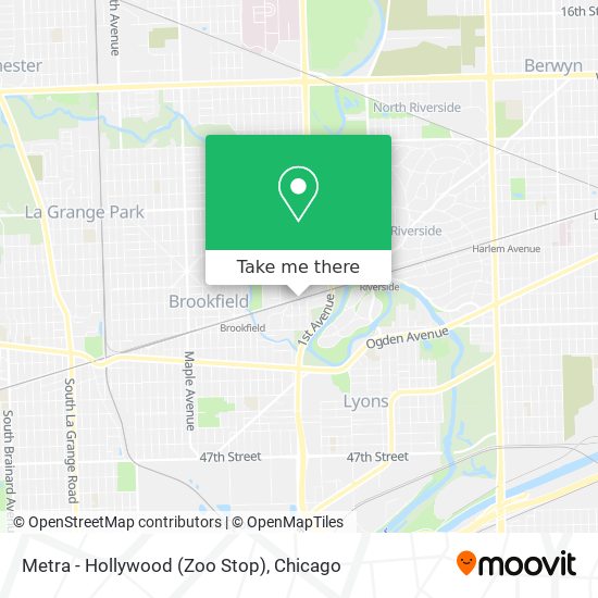 Mapa de Metra - Hollywood (Zoo Stop)