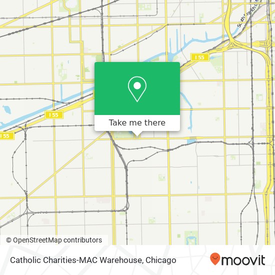 Catholic Charities-MAC Warehouse map