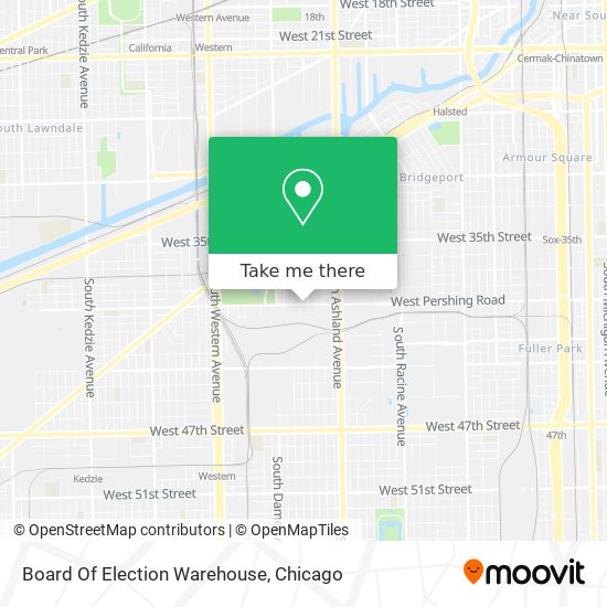 Mapa de Board Of Election Warehouse