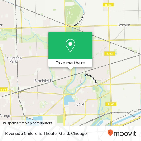 Riverside Children's Theater Guild map