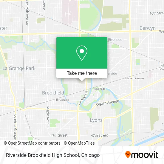 Riverside Brookfield High School map