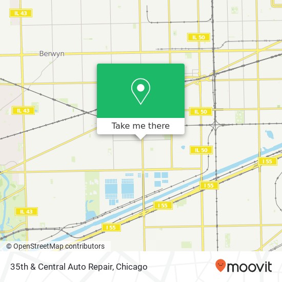 35th & Central Auto Repair map