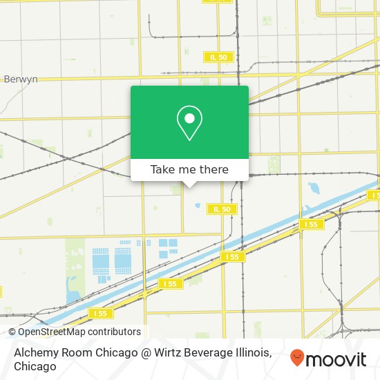 Mapa de Alchemy Room Chicago @ Wirtz Beverage Illinois