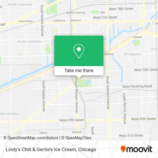 Lindy's Chili & Gertie's Ice Cream map