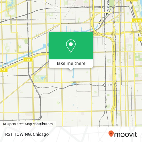 RST TOWING map