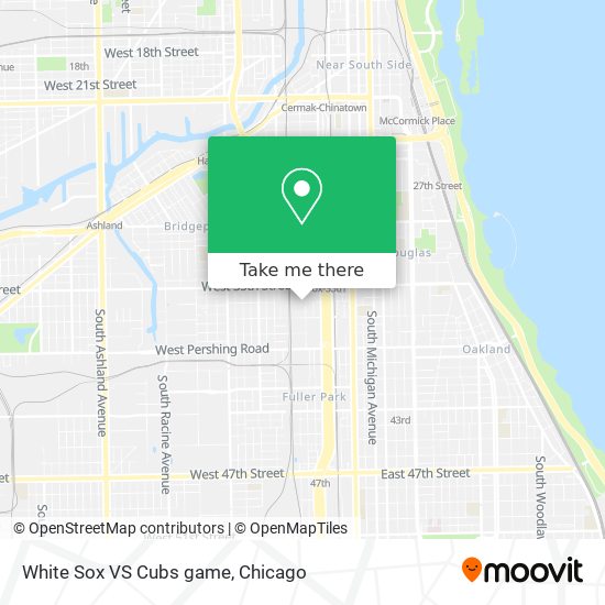 White Sox VS Cubs game map