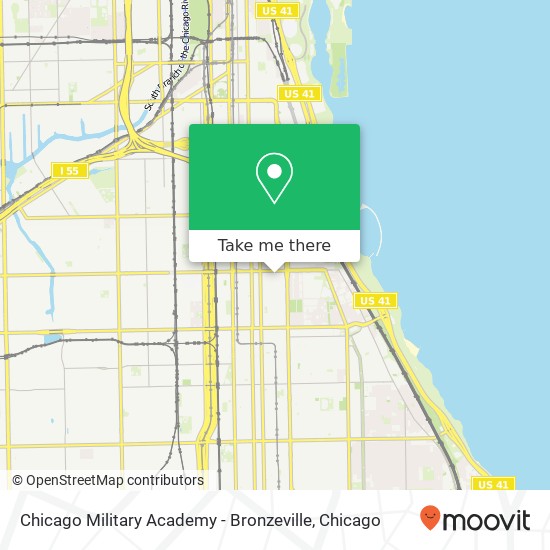 Mapa de Chicago Military Academy - Bronzeville